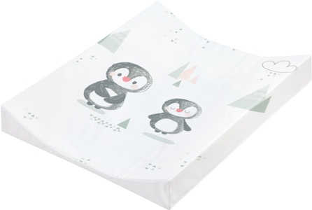Julius Zöllner, JULIUS ZÖLLNER Wickelauflage 2-Keil Mulde Folie Pinguin 50 x 65 cm - weiß, 