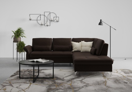 INOSIGN, INOSIGN Ecksofa »Palm Beach«, Federkern, mit Sitztiefenverstellung, wahlweise mit Bettfunktion, Bettkasten und Armteilverstellung, INOSIGN Ecksofa »Palm Beach L-Form«, Federkern, mit Sitztiefenverstellung, wahlweise mit Bettfunktion