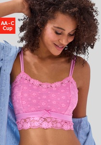 Vivance Bralette-BH, aus blumiger Spitze in leichter Longform, sexy Dessous