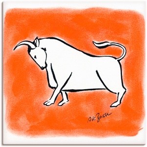 Artland, Artland Wandbild »Serie Sternzeichen Stier«, Artland Wandbild »Serie Sternzeichen Stier«, Sternzeichen, (1 St.), als Leinwandbild, Wandaufkleber oder Poster in versch. Grössen