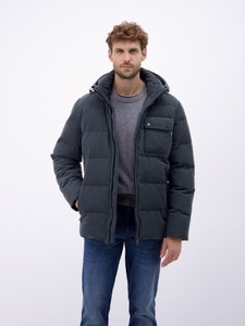 LERROS Steppjacke »LERROS Herren Steppjacke in funktionaler Cord-Optik«, mit Kapuze, Wasser- und windabweisend, atmungsaktiv