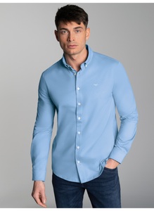 Trigema Poloshirt »TRIGEMA Business-Hemd aus DELUXE-Single-Jersey«, (1 tlg.)