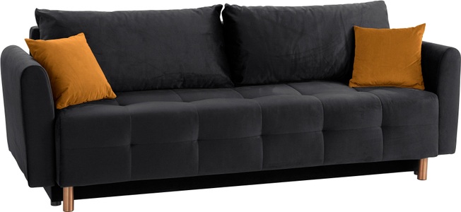 INOSIGN, INOSIGN Schlafsofa »Nordic metallic«, mit Federkern und Metallbeinen, Steppung im Sitzbereich, INOSIGN Schlafsofa »Nordic«, mit Federkern und Metallbeinen, Steppung im Sitzbereich