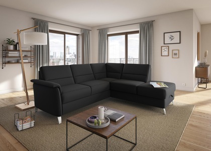 SIT&MORE, sit&more Ecksofa, sit&more Ecksofa »Palmera L-Form«, Federkern, wahlweise mit Bettfunktion und mit/ohne Stauraum
