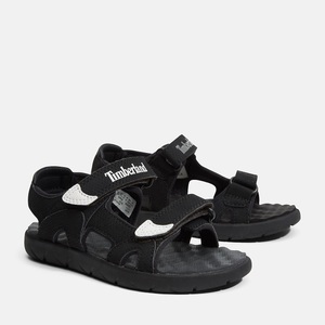 TIMBERLAND, Timberland Perkins Reihe TB0A1QXQ001 Universal Kinderschuhe schwarz 1 Kid UK / 1.5 US / 33 EUR / 20.5 cm, Timberland Sandale »Perkins Row 2 STRAP SANDAL«, mit Klettverschluss