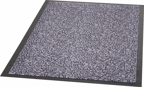 Zala Living, Fussmatte, Zala Living, »Smart«, rutschhemmend beschichtet, getuftet, HANSE Home Fussmatte »Smart, Türmatte«, rechteckig, 7 mm Höhe, Schmutzfangteppich, Gemustert, Rutschfest, Robust, Waschbar, Schnörkel