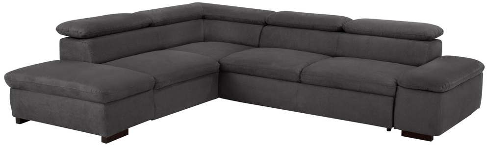 Home affaire Ecksofa »Alberto«, inklusive Kopfteilverstellung, mit Ottomanenabschluss