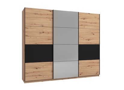 MY HOME, my home Schwebetürenschrank »Sardinia«, mit Spiegel, INOSIGN Schwebetürenschrank »Sardinia, Kleiderschrank mit Spiegel, Made in Europe«, viel Stauraum durch grosszügige Innenausstattung, 170 oder 262cm breit