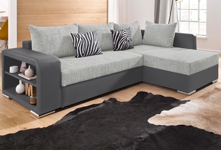 COLLECTION AB, COLLECTION AB Ecksofa, mit Bettfunktion, wahlweise mit Federkern, COLLECTION AB Ecksofa »John L-Form«, mit Bettfunktion, wahlweise mit Federkern