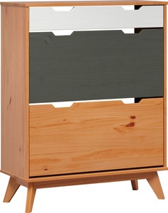 INTER-FURN, INTER-FURN Schuhschrank »Scandik«, kleiner Schuhschrank mit 2 Klappen, INTER-FURN Schuhschrank »Scandik«, kleiner Schuhschrank mit 2 Klappen