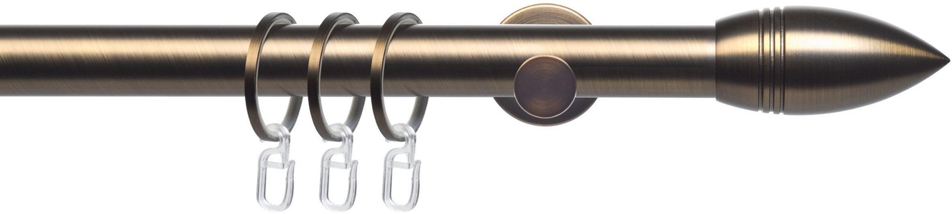 LIEDECO, Gardinenstange, »CELBULLE01SG1L«, Liedeco, Fixmaß, Liedeco Gardinenstange »CELBULLE01SG1L«, 1 läufig-läufig, Fixmass, 1-läufig im Fixmass Ø 25 mm