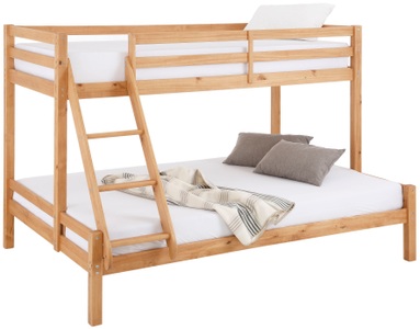 LÜTTENHÜTT, Lüttenhütt Kinderbett »Alpi«, mit 2 Schlafgelegenheiten, inklusive Lattenrost und Leiter, aus massivem Kiefernholz, Etagenbett, Lüttenhütt Kinderbett »Alpi«, mit 2 Schlafgelegenheiten, inklusive Lattenrost und Leiter