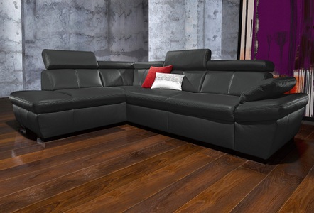 exxpo - sofa fashion, exxpo - sofa fashion Ecksofa, inklusive Kopfteil- und Armteilverstellung, wahlweise mit Bettfunktion und Bettkasten, exxpo - sofa fashion Ecksofa »Salerno, Funktionssofa, hoher Sitzkomfort, Breite 268cm, L-Form« inkl. Kopf- und Armteilverstellung, wahlweise mit Bettfunktion