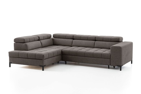 exxpo - sofa fashion, exxpo - sofa fashion Ecksofa, Steppung im Sitzbereich, Wahlweise mit Bettfunktion und Bettkasten, inklusive 5 verstellbaren Kopfstützen, exxpo - sofa fashion Ecksofa »Bocco, hochwertige Verarbeitung, toller Sitzkomfort, bequem, L-Form«, wahlweise mit Bettfunktion u. Bettkasten, inkl. Kopfteilverstellung
