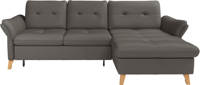 sit&more Ecksofa »Göteborg«, Sitztiefenverstellung und Federkern, wahlweise mit Bettfunktion
