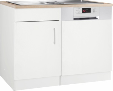 HELD MÖBEL, HELD MÖBEL Spülenschrank »Utah«, Breite 110 cm, mit Tür/Sockel für Geschirrspüler, KOCHSTATION Spülenschrank »KS-Utah«, Breite 110 cm, mit Tür/Sockel für Geschirrspüler