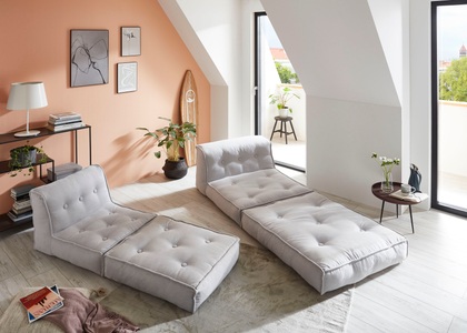 MY HOME, my home Sessel »Caspar«, Loungesessel in 2 Grössen, mit Schlaffunktion und Pouf-Funktion., INOSIGN Sessel »Pia«, Loungesessel in 2 Grössen, mit Schlaffunktion und Pouf-Funktion.