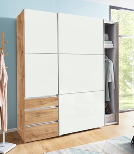 fresh to go, Fresh To Go Schwebetürenschrank »Level«, mit Glastüren, Wimex Schwebetürenschrank »Level by fresh to go«, mit Glastüren