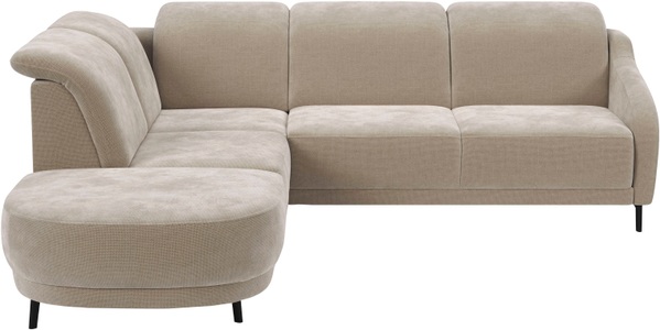 sit&more Ecksofa »Blues L-Form« wahlweise mit Klapptisch und USB