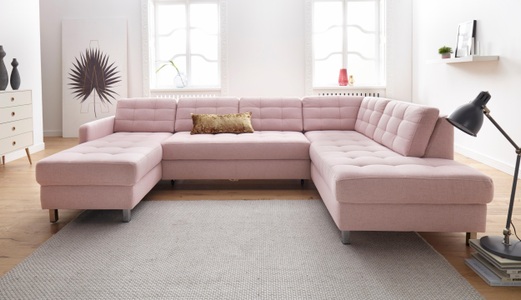 SIT&MORE, sit&more Wohnlandschaft, sit&more Wohnlandschaft »Picasso U-Form« wahlweise mit Bettfunktion und Bettkasten