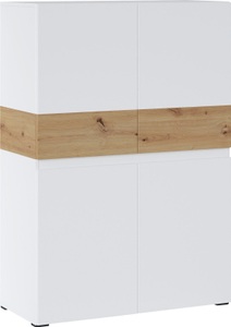 MY HOME, my home Highboard »Rimini«, Höhe 129 cm, 