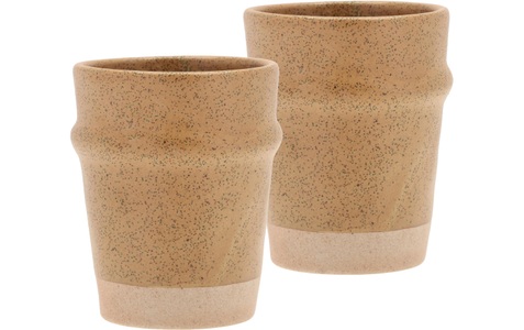 Villa Collection, Villa Collection Kaffeebecher Evig 350 ml, 2 Stück, Braun, Villa Collection Denmark Tasse »Evig 350 ml, 2 Stück, Braun«, (2 tlg.)