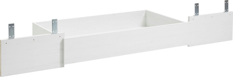 HOME AFFAIRE, Home affaire Bettschubkasten »Florenz«, Ergänzung zum Bett Florenz, Home affaire Bettschubkasten »Florenz Bettkasten in Pinie Weiss, Schubkasten mit Rollen«, Schublade passend zu den Florenz Betten, Aufbewahrung, Stauraum