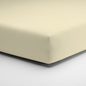 Schlafgut, Jersey Edel-Elasthan Fixleintuch, Schlafgut, Schlafgut Fixleintuch écru 180-200x200-220 cm