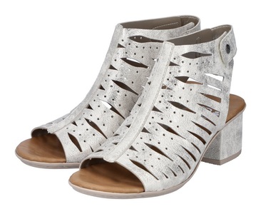 Rieker, Rieker Sandalette, im Metallic-Look, 