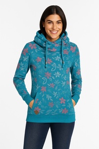 Ragwear Sweatshirt »NESKA FLOWERS O«, mit asymetrischem Schalkragen