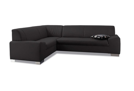 DOMO collection, DOMO collection Ecksofa, DOMO collection Ecksofa »Alisson, zeitlose Optik, flache Armlehnen, L-Form«, wahlweise mit Bettfunktion