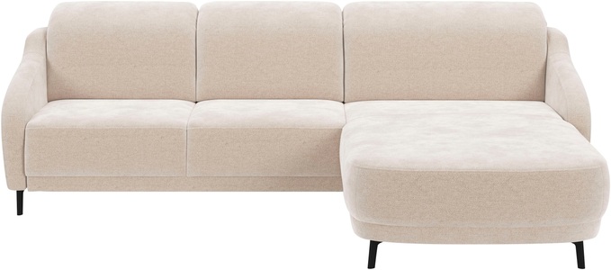 sit&more Ecksofa »Blues L-Form« wahlweise mit Klapptisch und USB