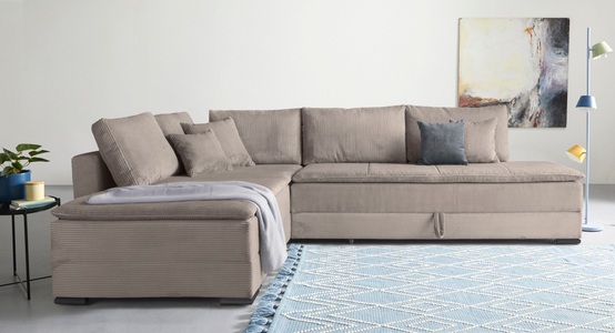 INOSIGN, INOSIGN Ecksofa »Night & Day L-Form mit Dauer-Schlaffunktion, Cord-Bezug!«, inklusive Bettfunktion und Bettkasten, GOODproduct Ecksofa »Night & Day L-Form mit Dauer-Schlaffunktion, Cord-Bezug!« inklusive Bettfunktion und Bettkasten