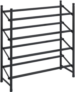 Wenko, Wenko - Anti-Rutsch-Schuhregal Hero ausziehbar, Schuhaufbewahrung für 24 Paar Schuhe, WENKO Schuhregal »Modell Hero«, ausziehbar, 62 bis 115 cm, für 24 Paar Schuhe, Anti-Rutsch Oberfläche
