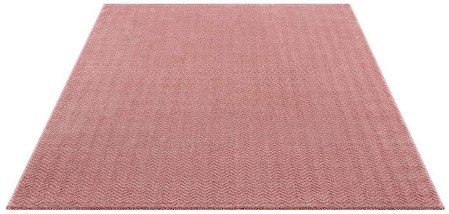 Carpet City Teppich »Fancy«, rechteckig, 12 mm Höhe, Kurzflor, Einfarbig, 3D-Optik, Wohnzimmer