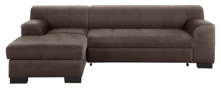 HOME AFFAIRE, Home affaire Ecksofa »Falk«, mit Federkern und wahlweise mit Bettfunktion, Home affaire Ecksofa »Falk klare Linien, elegant und zeitlos, L-Form« mit Federkern und wahlweise mit Bettfunktion