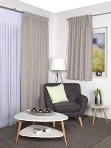 Home Basics, Home Basics Gardine »SANDO Set«, (3 St.), Fertigschal, blackout, 