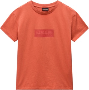 Napapijri Kurzarmshirt »S-BOX LOGO SS W 1 A69 LANGOUSTINO A69«, Mit Rundhalsausschnitt