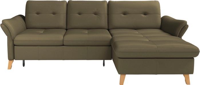 sit&more Ecksofa »Göteborg«, Sitztiefenverstellung und Federkern, wahlweise mit Bettfunktion