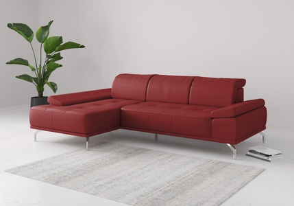 Places of Style Ecksofa »Caluna«, Inkl.Sitztiefenverstellung, wahlweise mit Kopf- und Armteilverstellung