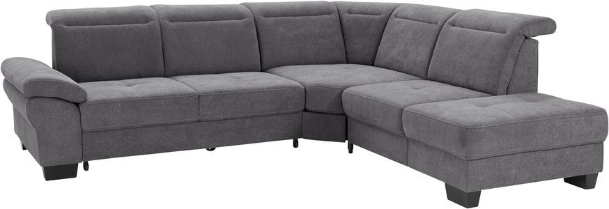 Places of Style Ecksofa »Cornwall«, incl. Sitztiefenverstellung, wahlweise mit Bettfunktion und Kopfteilverstellung