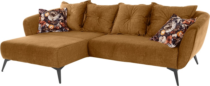LEONIQUE, Leonique Ecksofa »Livien«, Zierkissen inklusive, INOSIGN Ecksofa »Baggio L-Form«, Zierkissen inklusive