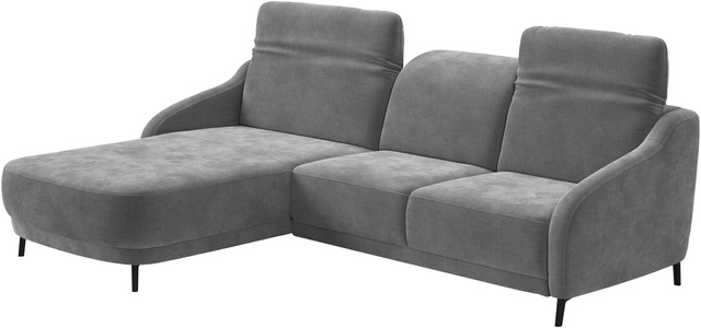 sit&more Ecksofa »Blues L-Form« wahlweise mit Klapptisch und USB