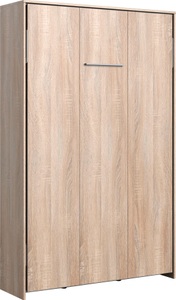 Wimex, Wimex Schrankbett »Juist«, MID.YOU Schrankbett 120/200 cm eichefarben , Juist , Metall , Birke , Schichtholz , 120 cm , Dekorfolie,Echtholz,Nachbildung , Federholzleisten verleimt , 001787055914