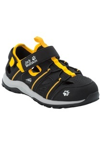 Jack Wolfskin, Jack Wolfskin geschlossene Outdoor-Sandale Kinder Sun Climber Kids 35 schwarz black / burly yellow XT, 