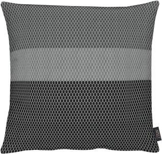 APELT, APELT - Zierkissen RAYON - anthrazitgrau/silber - Polyester/Viskose/ - 49cm/49cm, APELT Dekokissen »Rayon«, Kissenhülle ohne Füllung, 1 Stück