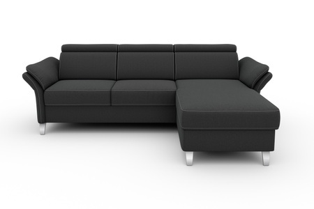 SIT&MORE, sit&more Ecksofa, sit&more Ecksofa »Vincenzo L-Form«, inklusive Kopfteilverstellung, wahlweise mit Bettfunktion, Bettkasten