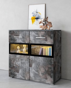 undefined, Sideboard, Breite 91 cm, INOSIGN Sideboard »Sarah«, Breite 91 cm, Türen mit Glaseinsatz