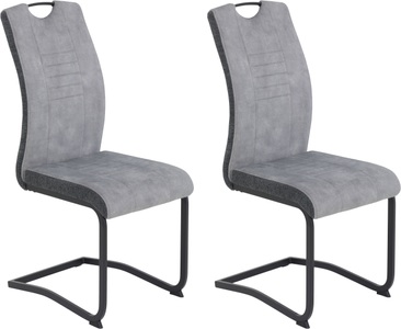 Hela, HELA Esszimmerstuhl »Tabea«, 2 oder 4 Stück, Schwingstuhl, HELA Esszimmerstuhl »Tabea Freischwinger BESTSELLER verschiedene Stoffqualitäten«, (Set), 2 St., Luxus-Microfaser, 2 oder 4 Stück, Schwingstuhl, Microfaser Vintage oder Kunstleder