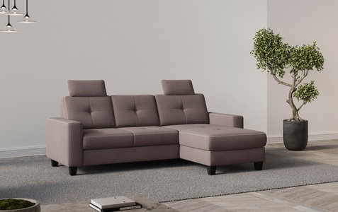 Places of Style Ecksofa »Varese«, wahlweise mit Bettfunktion und Bettkasten